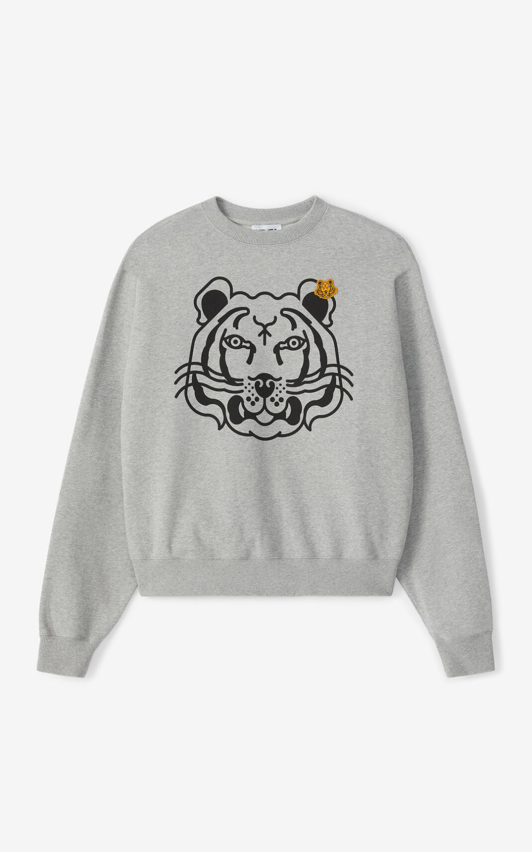 Kenzo K Tiger Sweatshirt Grey For Mens 2569QDUHG